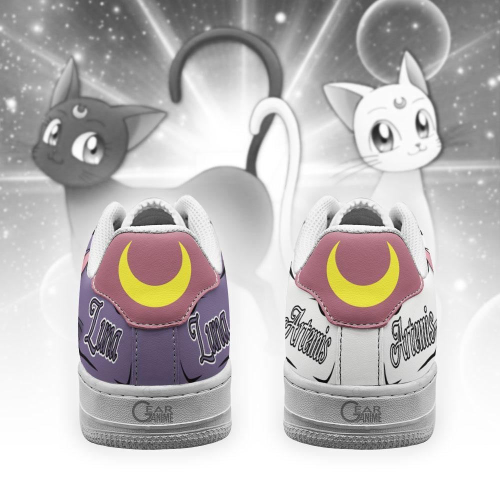 Luna and Artemis Air Sneakers Custom Sailor Anime Shoes