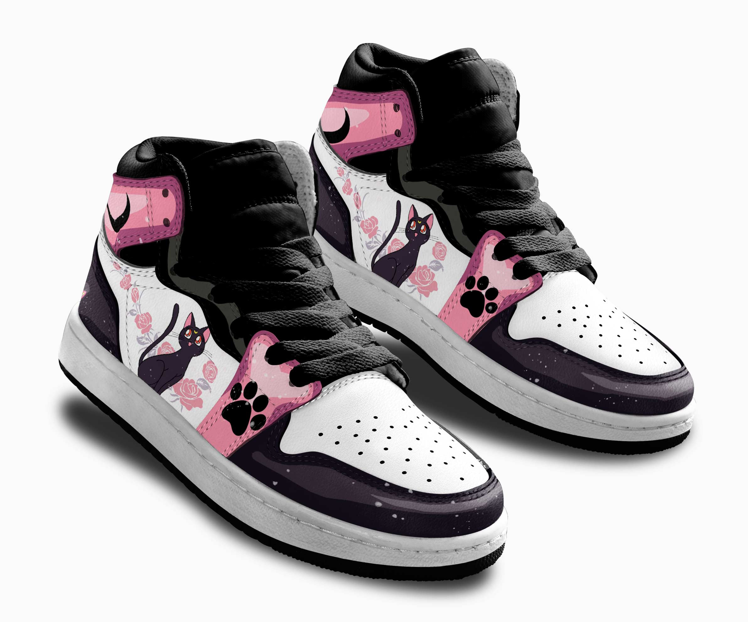 Luna Kids Sneakers Custom Sailor Anime Shoes For Kids