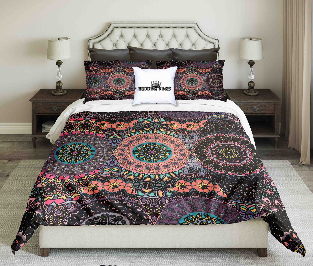 Luxury Ornamental Design Kings 3D Customized Duvet Cover Bedding Set