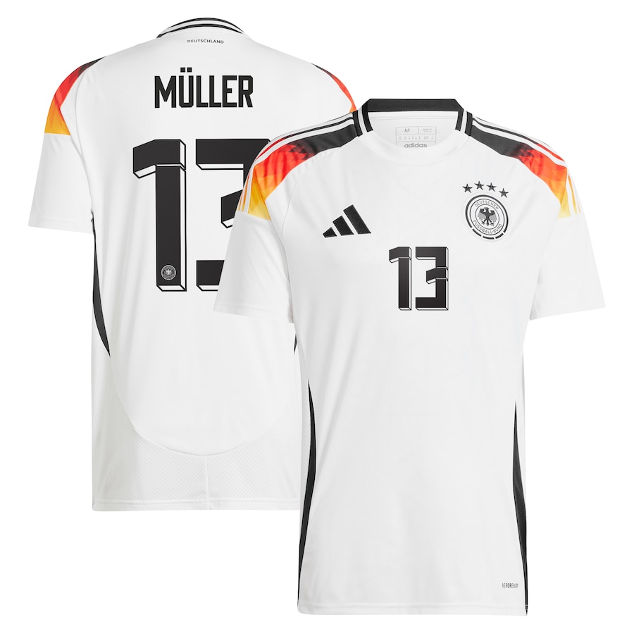 Müller Men's Germany 2024 Stadium Home Soccer Jersey