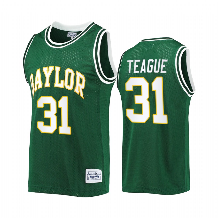MaCio Teague Baylor Bears Green Jersey Commemorative Classic