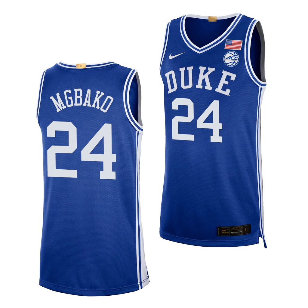 Mackenzie Mgbako #24 Duke Blue Devils 2023 Classc 5-Star College Jersey Royal