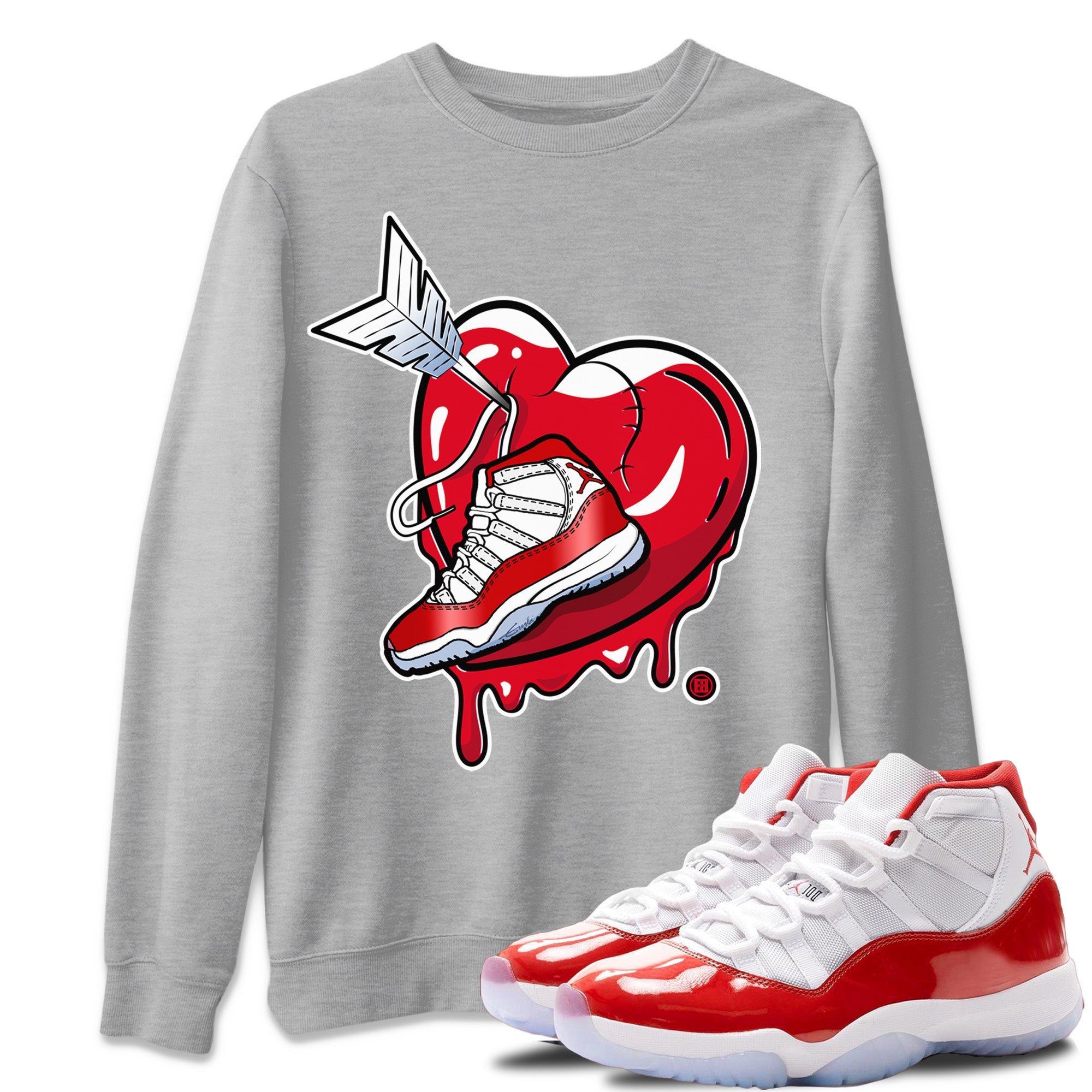 Mad In Love Unisex Sweater – Air Jordan 11 Cherry, Sneakers Matching Sweater