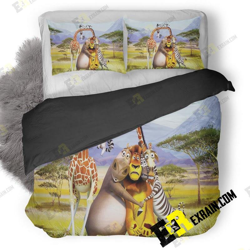 Madagascar Europes Most Wanted 3D Customized Duvet Cover Bedding Set
