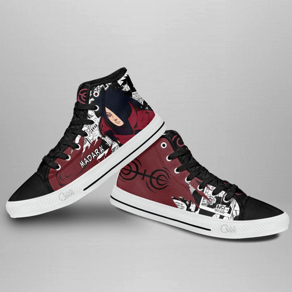 Madara and Hashirama Senju Symbol High Top Shoes Custom Naruto Anime Sneakers