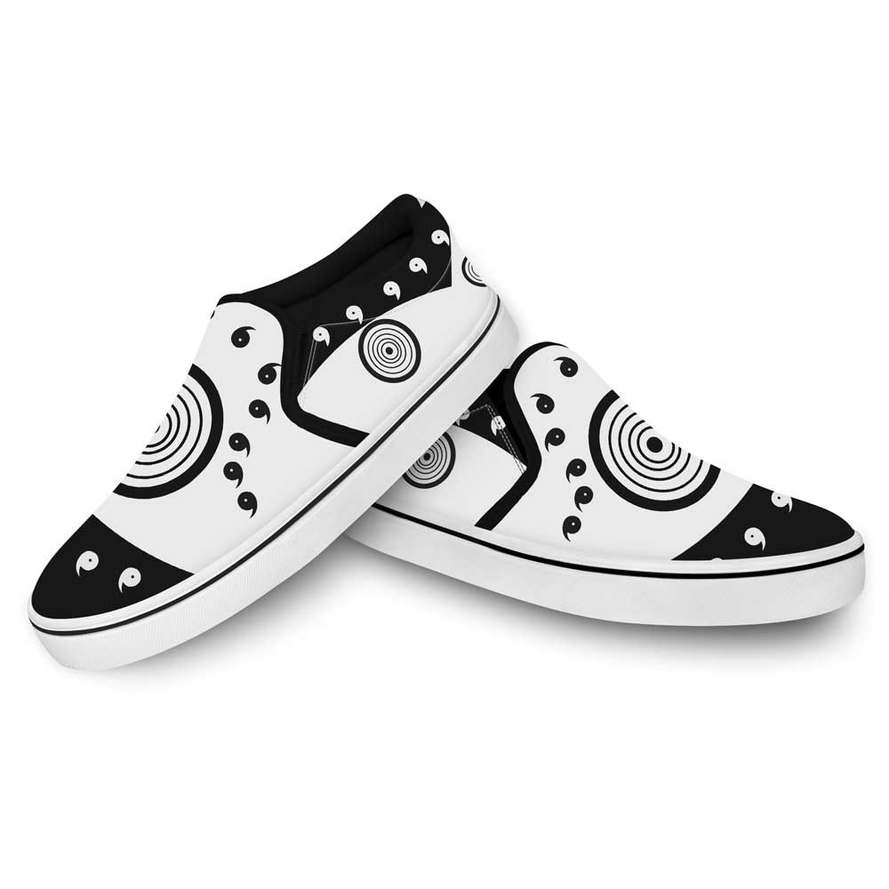 Madara Jinchuriki Slip-On Shoes Canvas Custom Uniform Anime Shoes