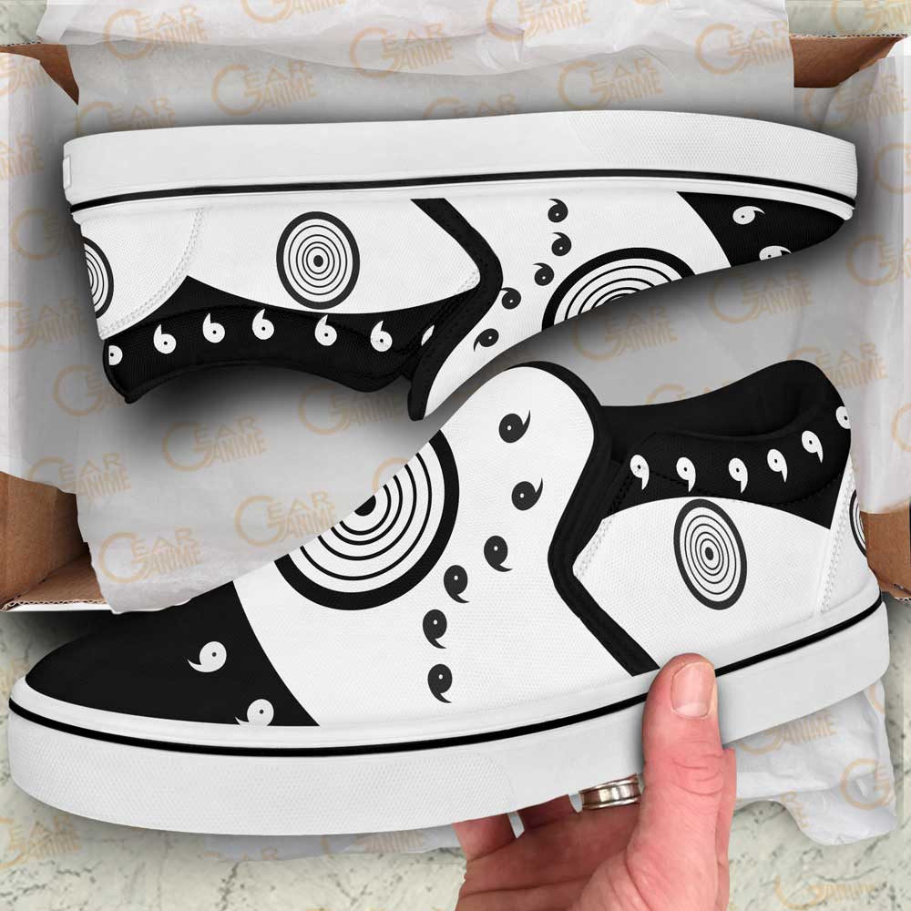 Madara Jinchuriki Slip-On Shoes Canvas Custom Uniform Anime Shoes