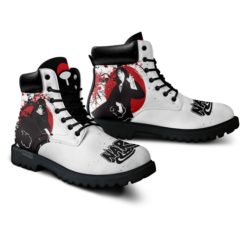 Madara Uchiha Boots Anime Custom Shoes Japan Style