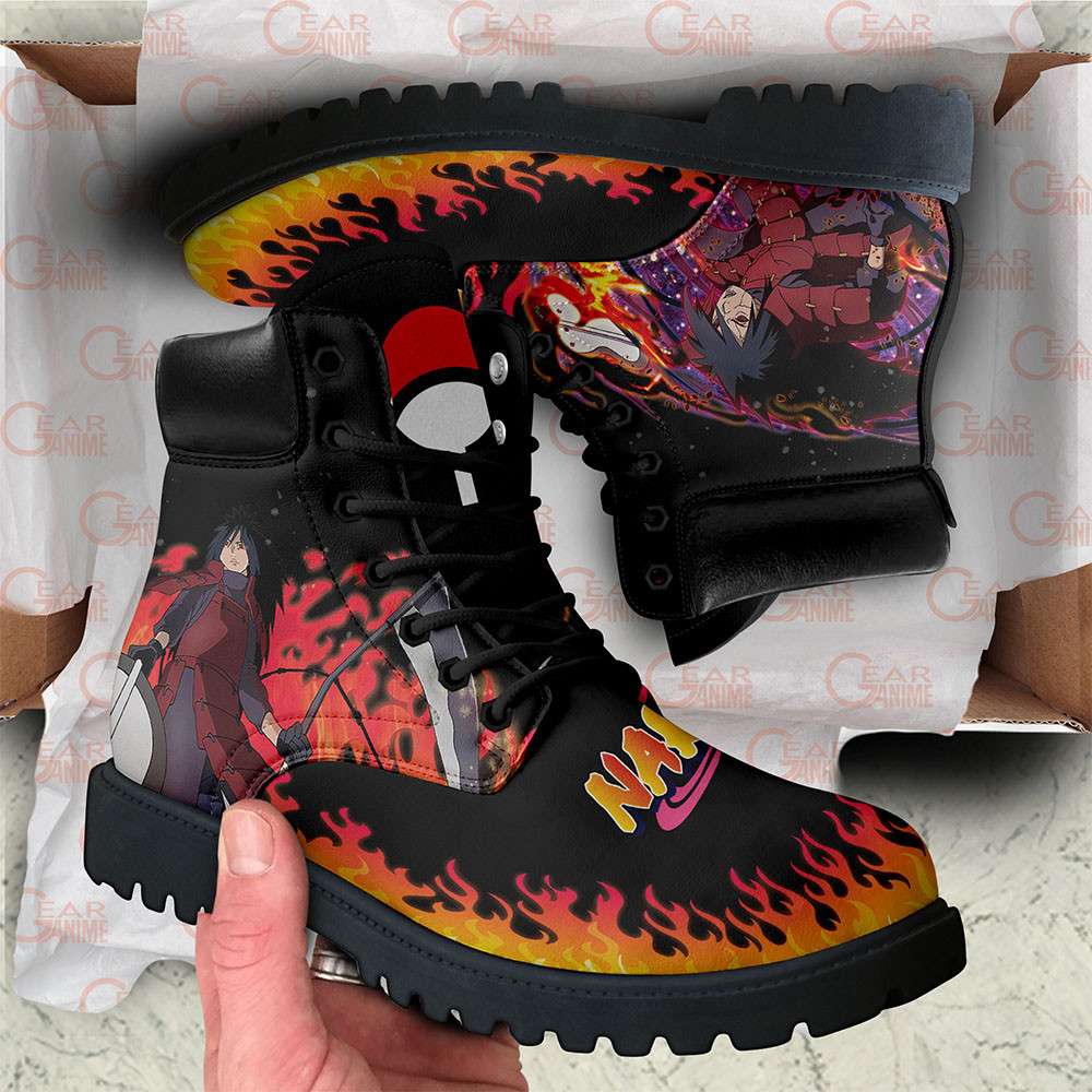 Madara Uchiha Boots Custom Anime Shoes