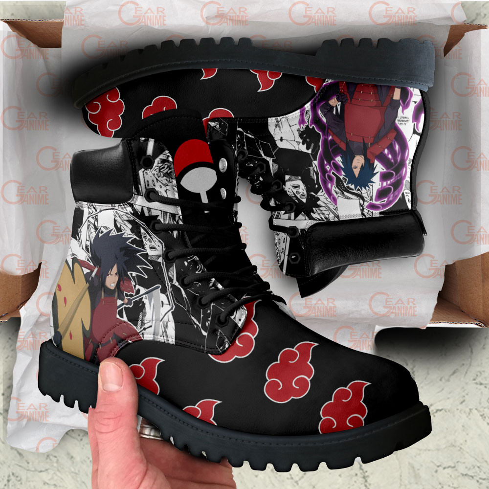 Madara Uchiha Boots Custom Anime Shoes Mix Manga Style