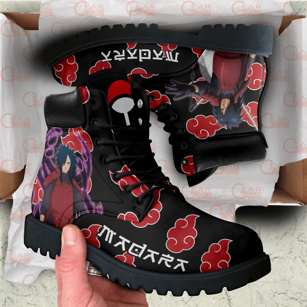 Madara Uchiha Boots Custom Shoes For Anime Fans
