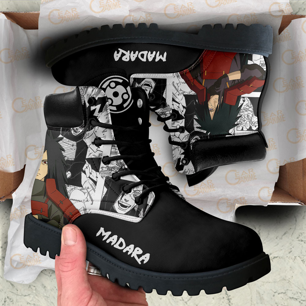 Madara Uchiha Boots Manga Anime Custom Shoes