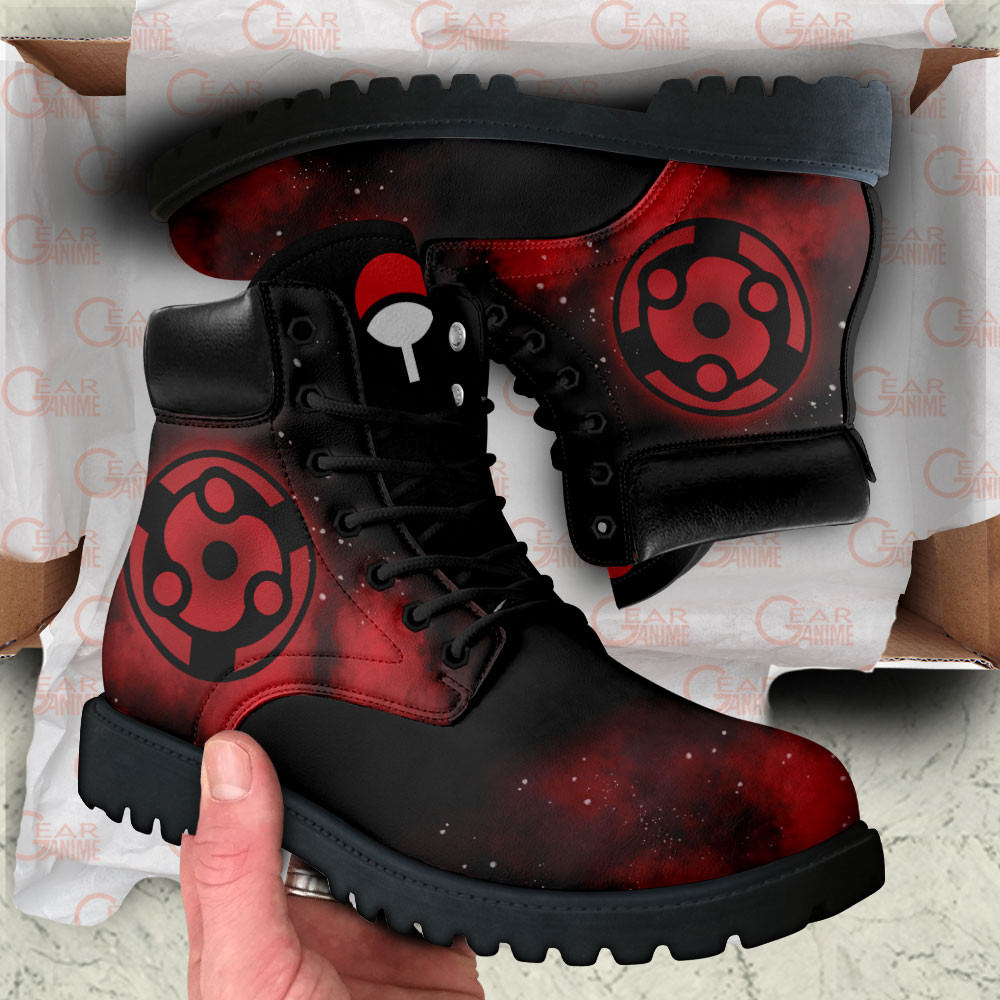 Madara Uchiha Eternal Mangekyo Sharingan Boots Anime Custom Shoes