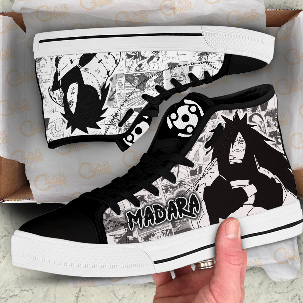 Madara Uchiha High Top Shoes Custom Manga Anime Sneakers