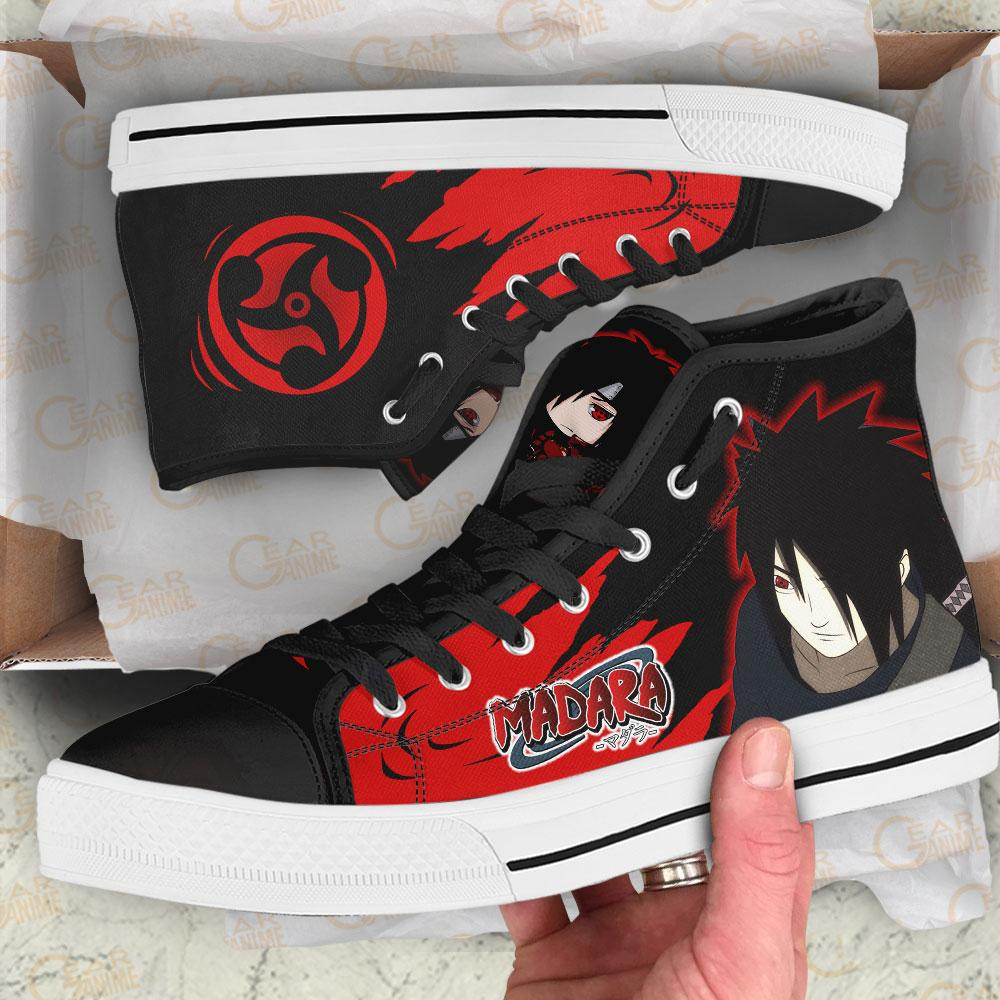 Madara Uchiha High Top Shoes Custom Naruto Anime Sneakers