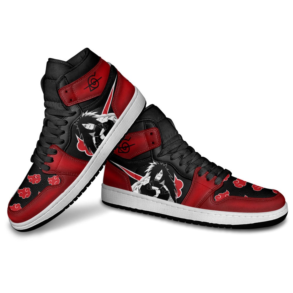 Madara Uchiha JD1s Sneakers Akatsuki Anime Shoes For Fans, Air Jordan Hightop