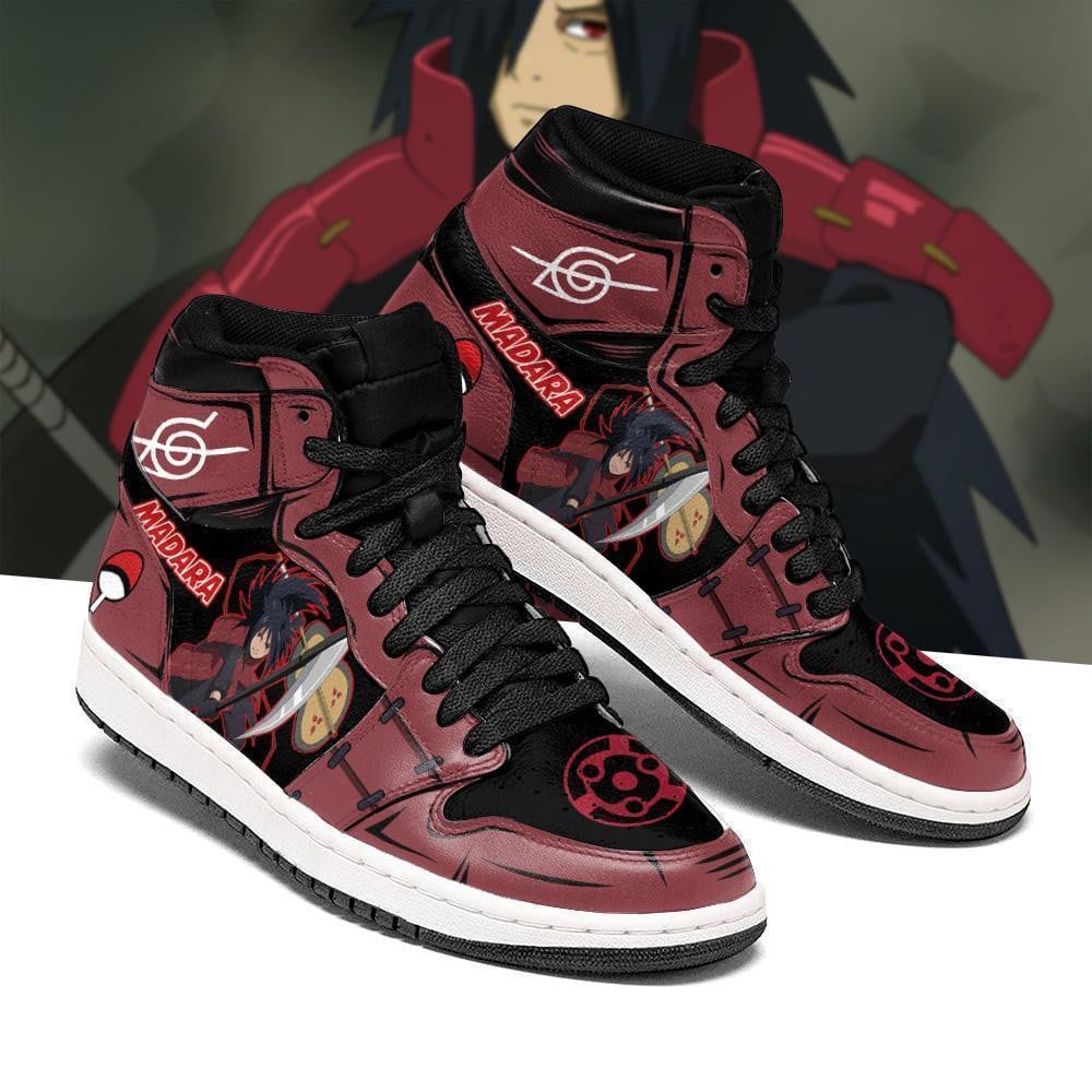 Madara Uchiha JD1s Sneakers Fighting Anime Shoes, Air Jordan Hightop