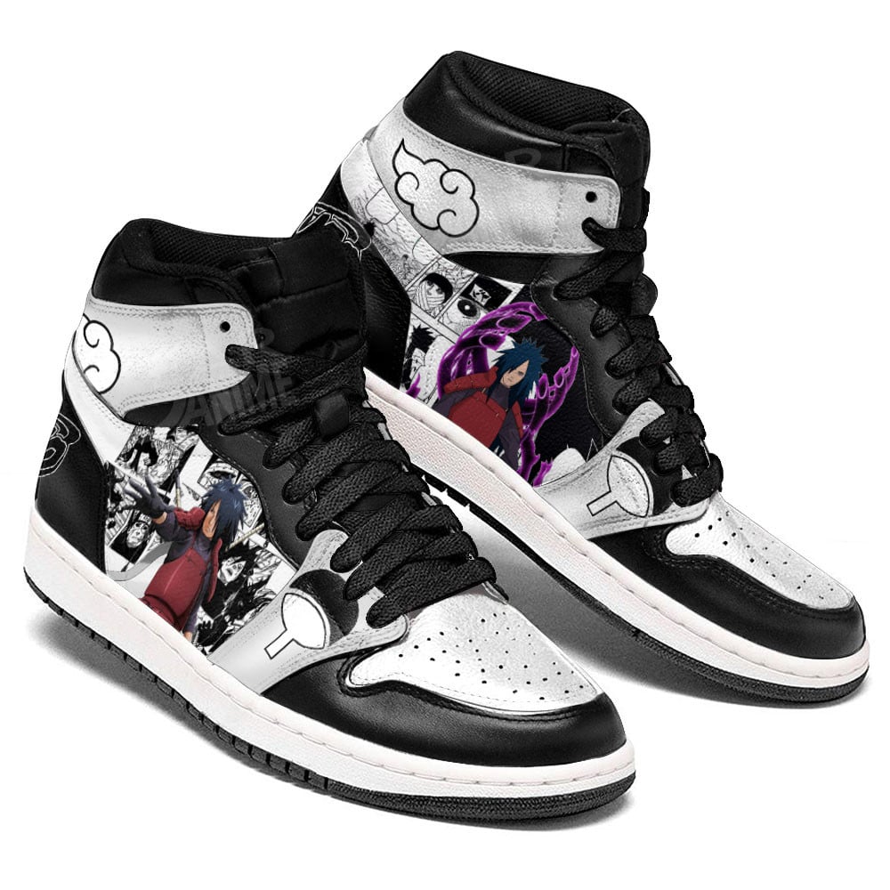 Madara Uchiha JD1s Sneakers Manga Anime Shoes, Air Jordan Hightop