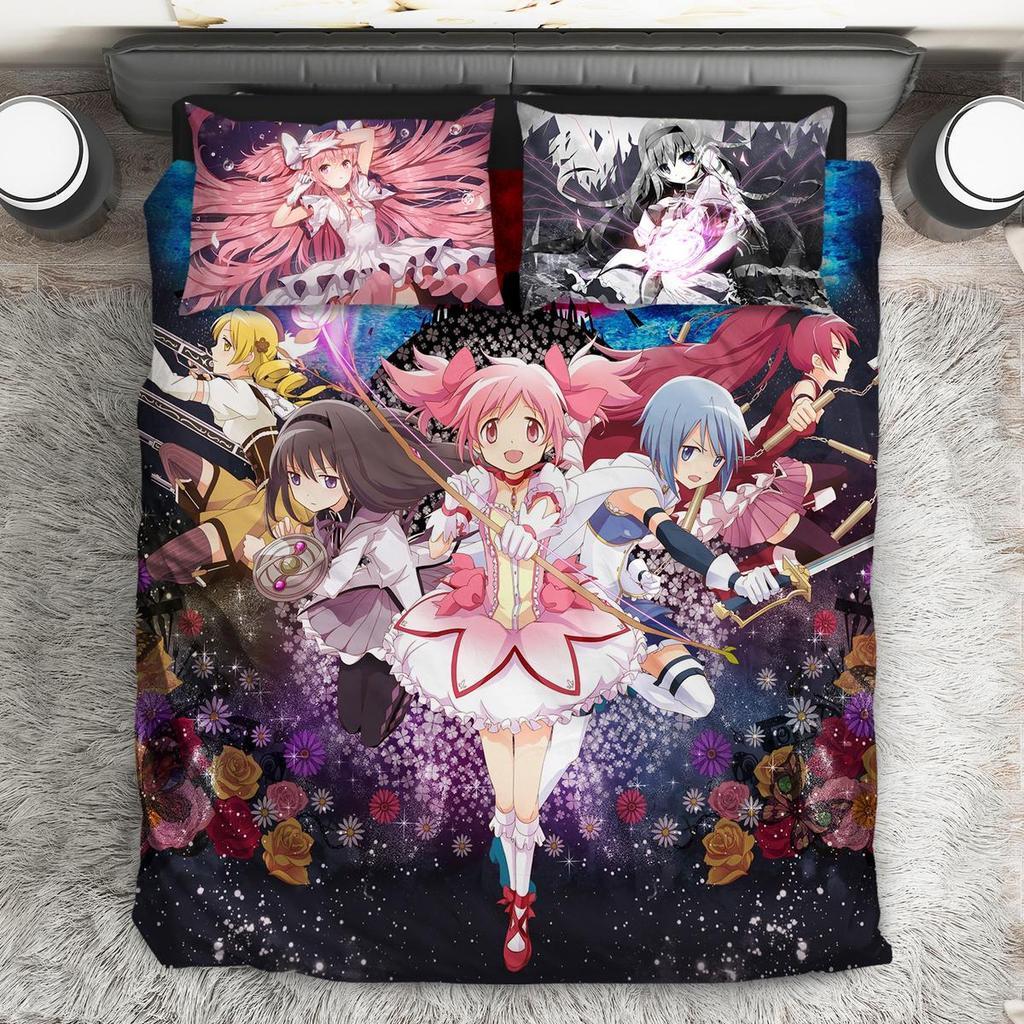 Madoka Magica 3D Customized Duvet Cover Bedding Set