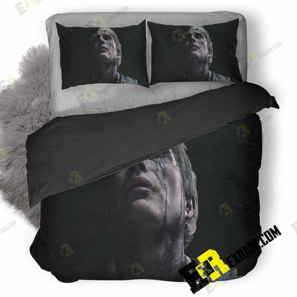 Mads Mikkelsen Death Stranding Video Game O1 3D Customized Duvet Cover Bedding Set
