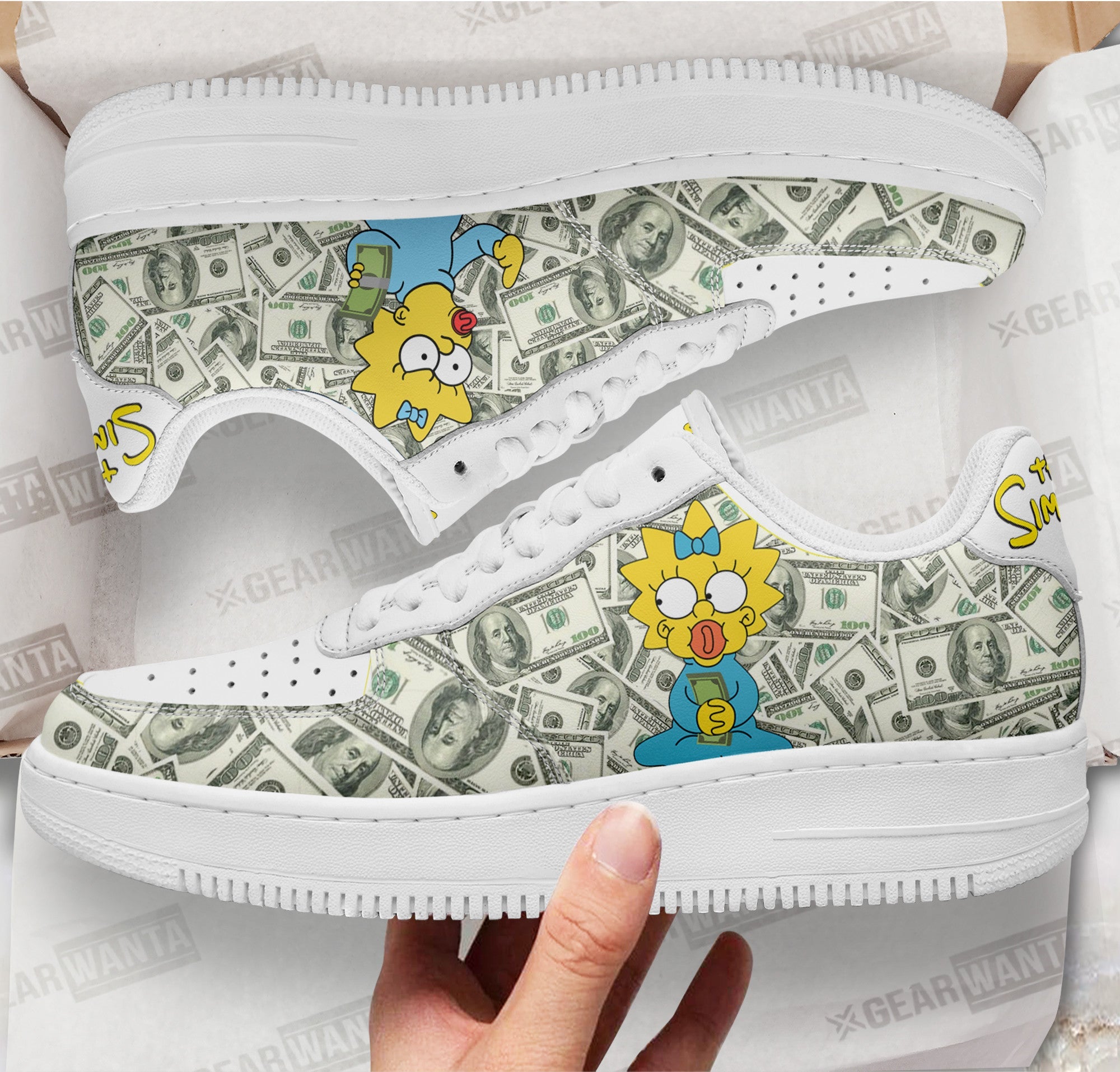 Maggie Simpson Air Sneakers Custom Simpson Cartoon Shoes