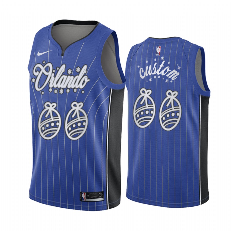 Magic Custom 2020 Xmas Jersey Festive Special Edition Blue