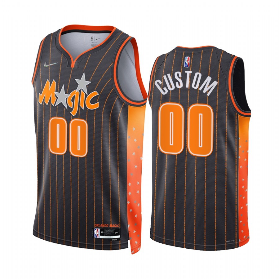 Magic custom City Edition Anthracite 2021-22 Jersey NBA 75th