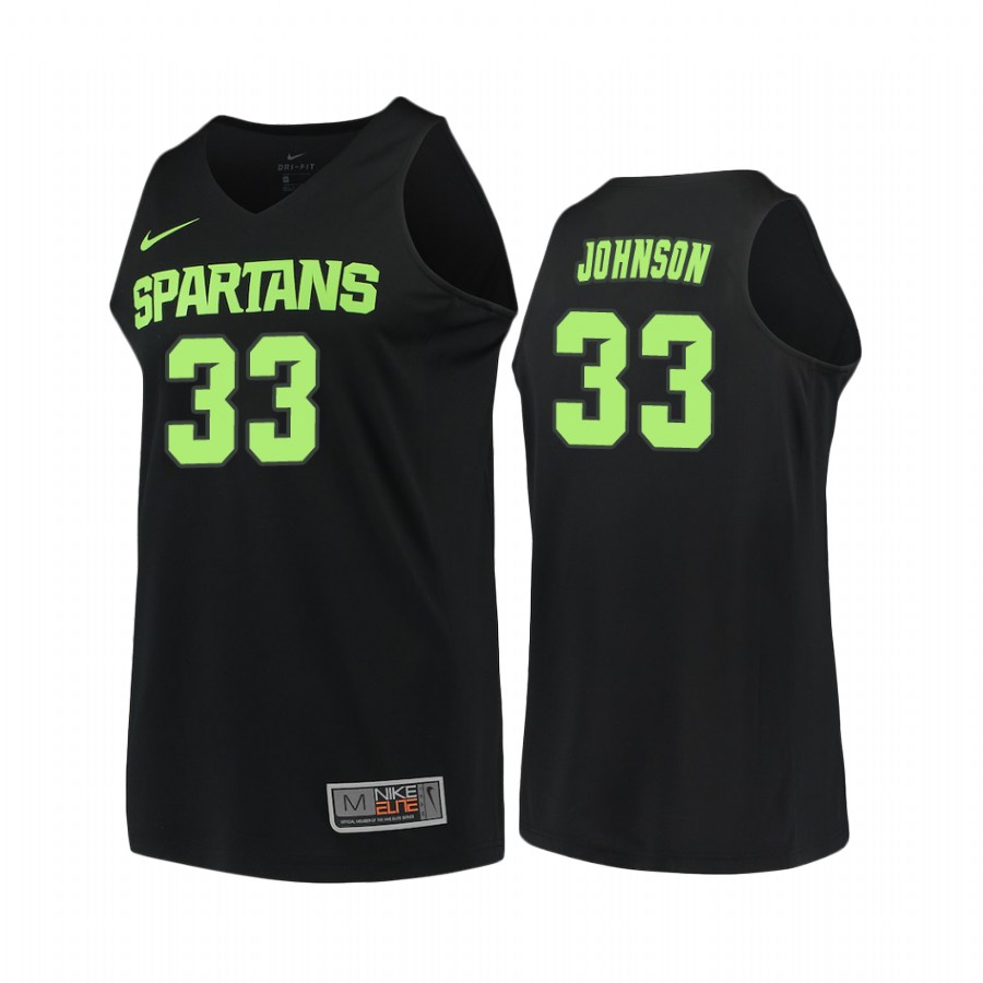 Magic Johnson Black College Michigan State Spartans Jersey