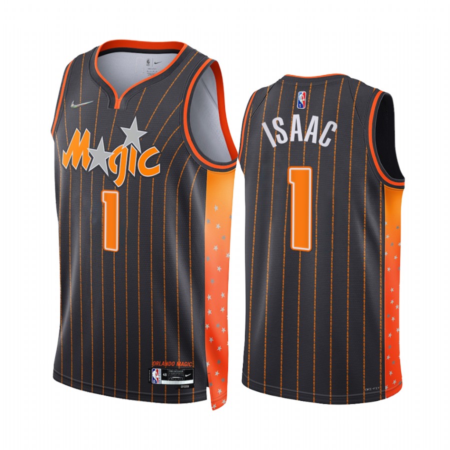 Magic Jonathan Isaac City Edition Anthracite 2021-22 Jersey NBA 75th