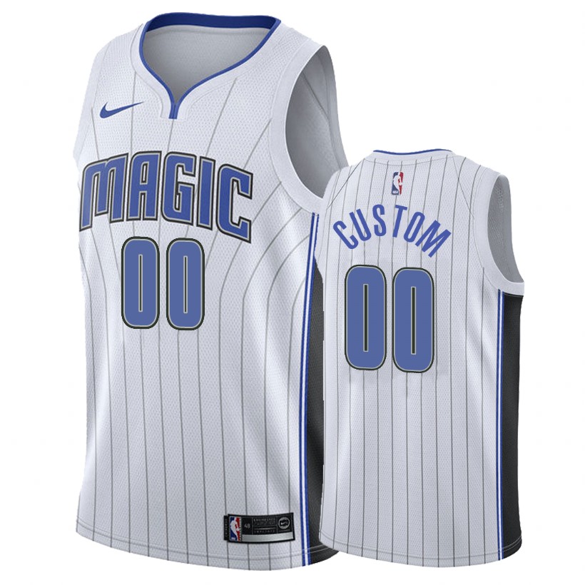 Magic Male Custom #00 Association White Jersey