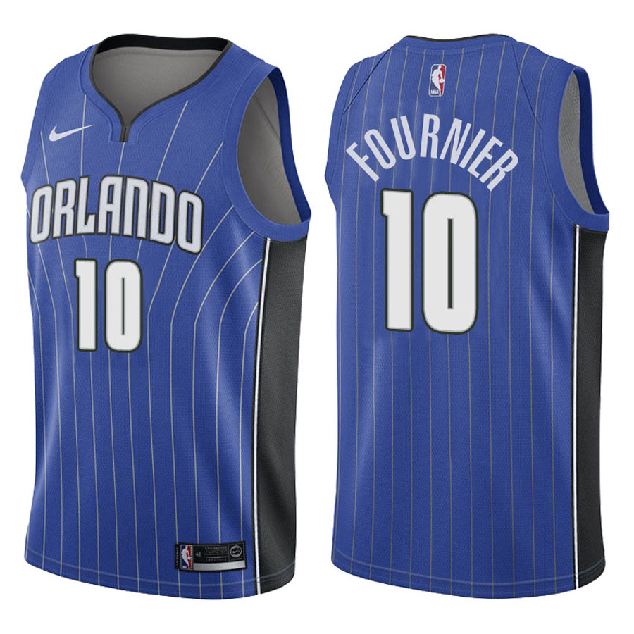 Magic Male Evan Fournier #10 2017-18 Icon Royal Jersey