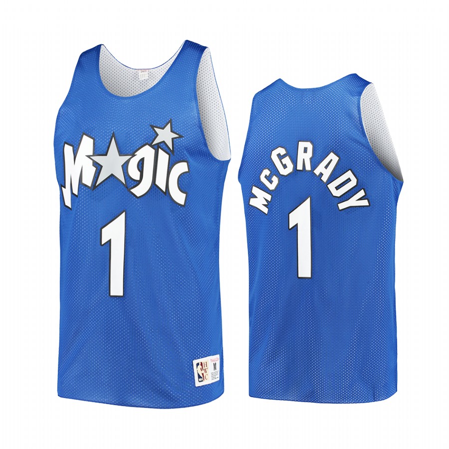 Magic Tracy McGrady #1 Hardwood Classics Reversible Practice Jersey