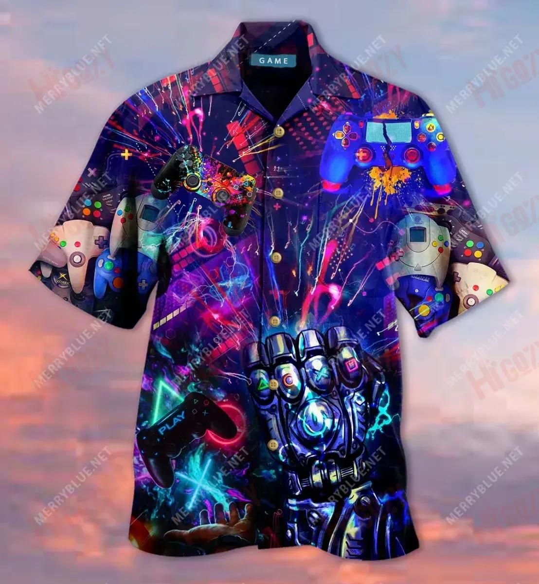 Magical Video Game World Hawaiian Shirt Vacation Tropical Shirts For Men Hawaiian Shirts For Men
