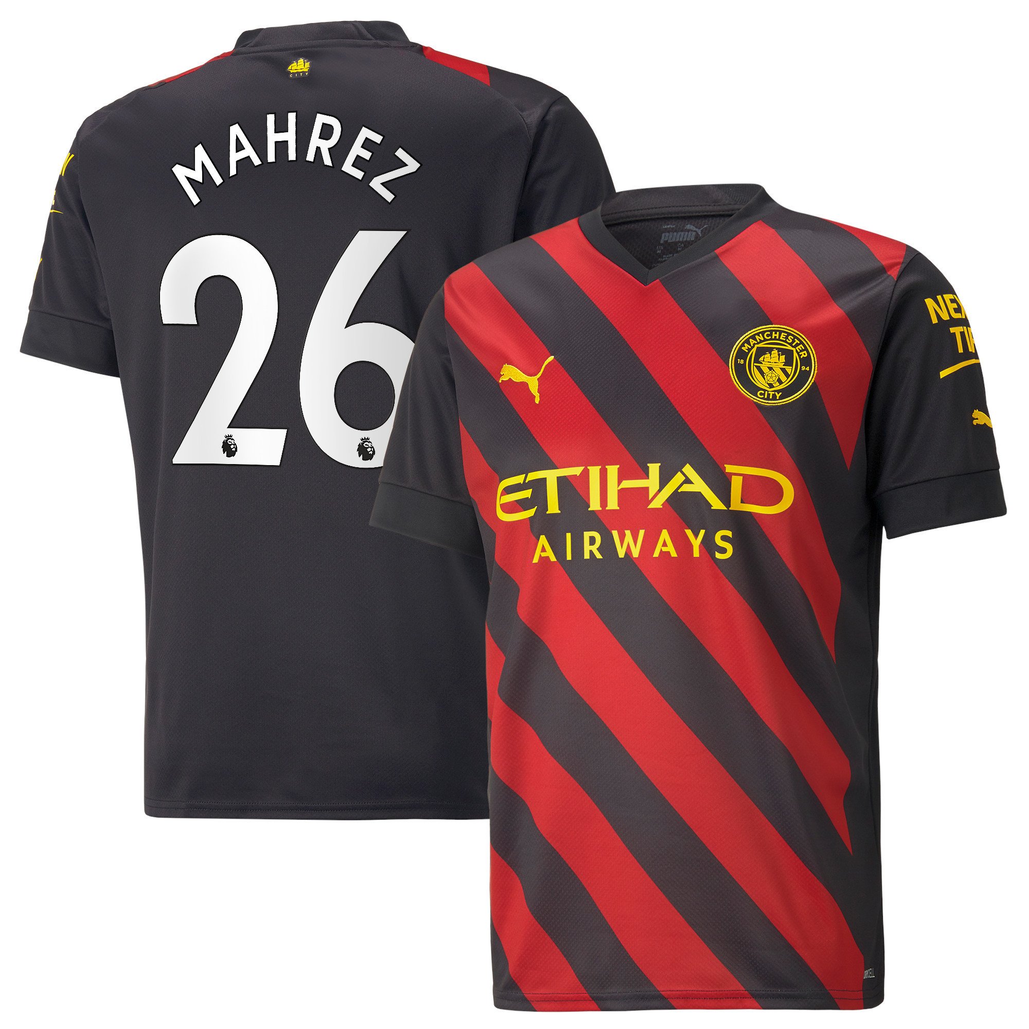Mahrez 26 Manchester City Men 2022/23 Away Jersey – Black