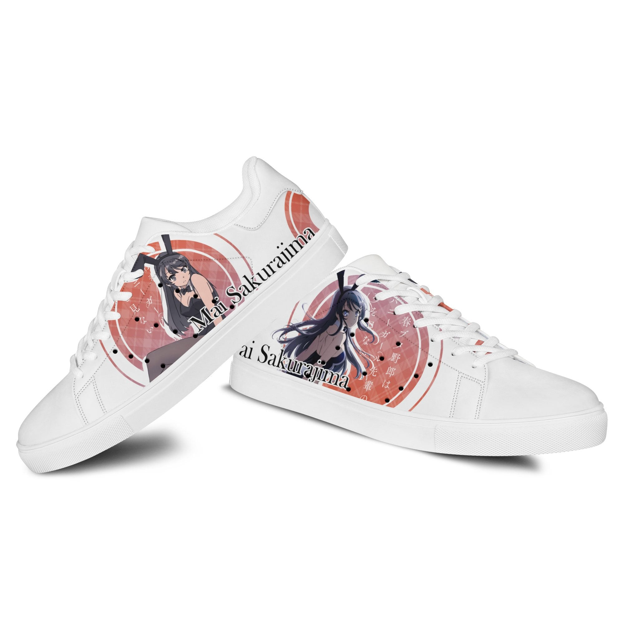 Mai Sakurajima Skate Sneakers Custom Anime Bunny Girl Senpai Shoes