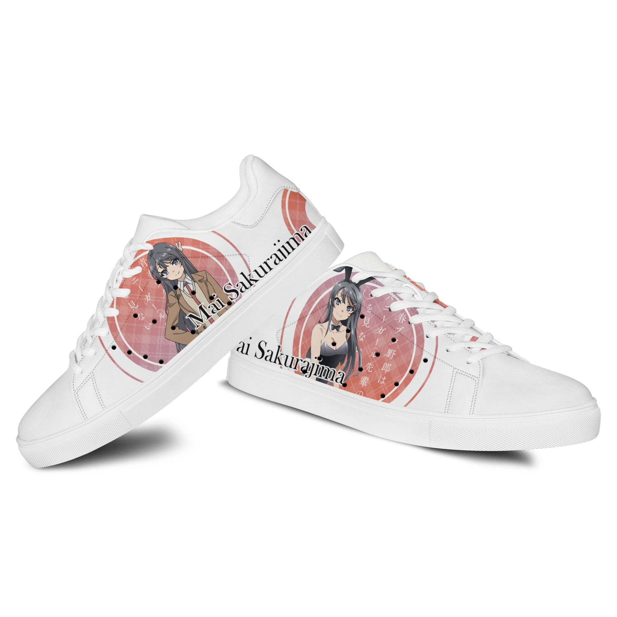 Mai Sakurajima Skate Sneakers Custom Anime Bunny Girl Senpai Shoes