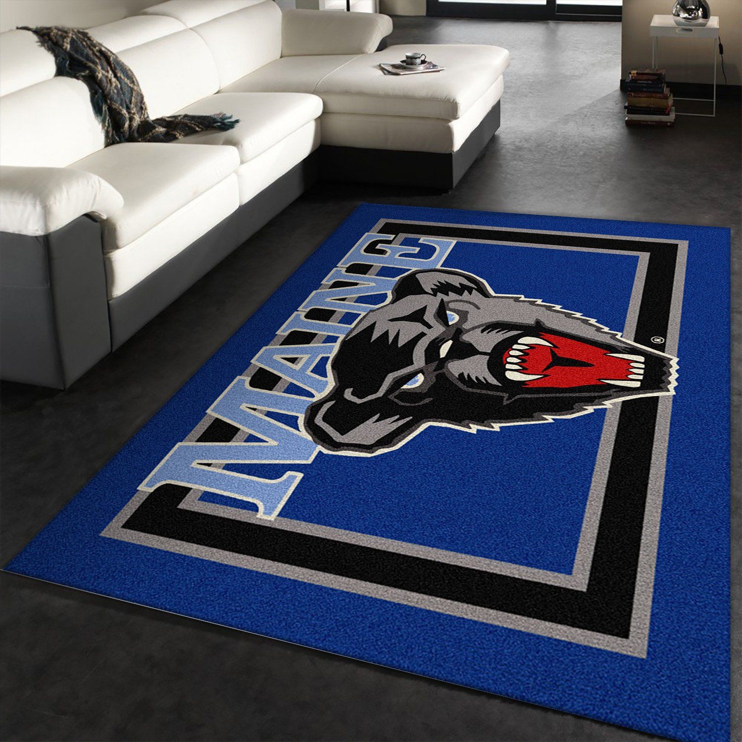 Maine Black Bears Rectangle Rug – Custom Size And Printing