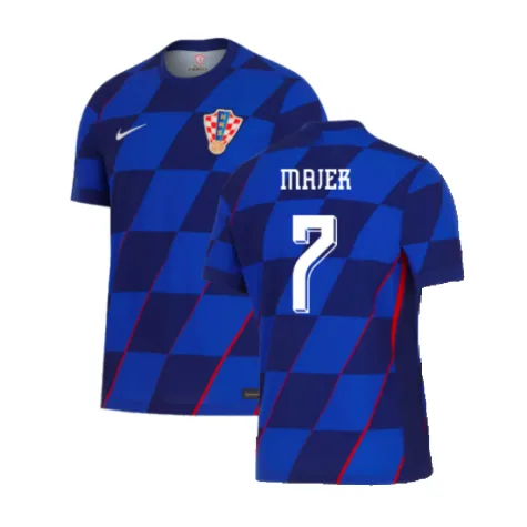 Majer Men's Croatia 2024 Stadium10624 Away Soccer Jersey