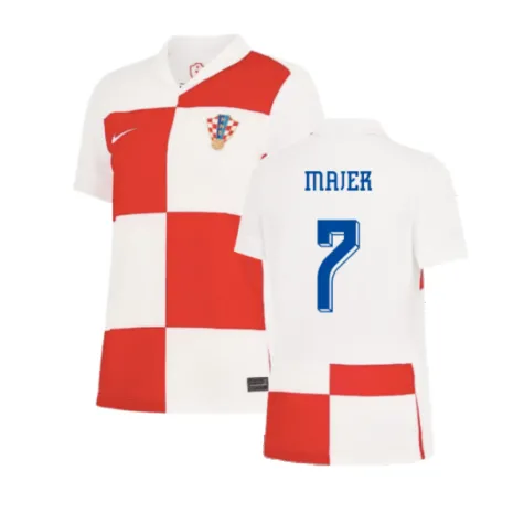 Majer Men's Croatia 2024 Stadium10624 Home Soccer Jersey