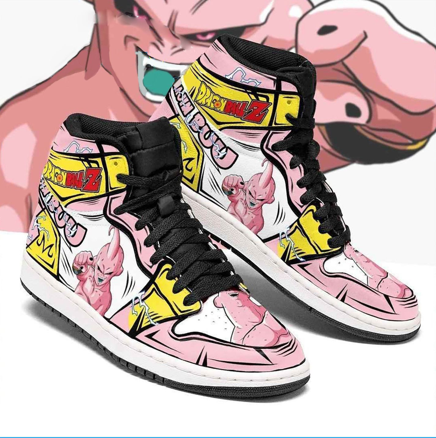 Majin Buu Dragon Ball Super Dragon Ball Z Anime 10 High Top Air Jordan Sneaker, Air Jordan Hightop