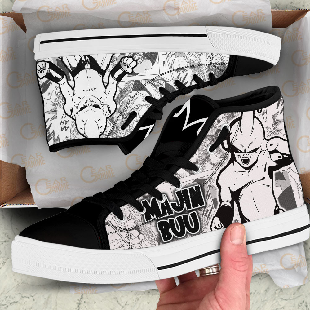 Majin Buu High Top Shoes Dragon Ball Custom Manga Sneakers
