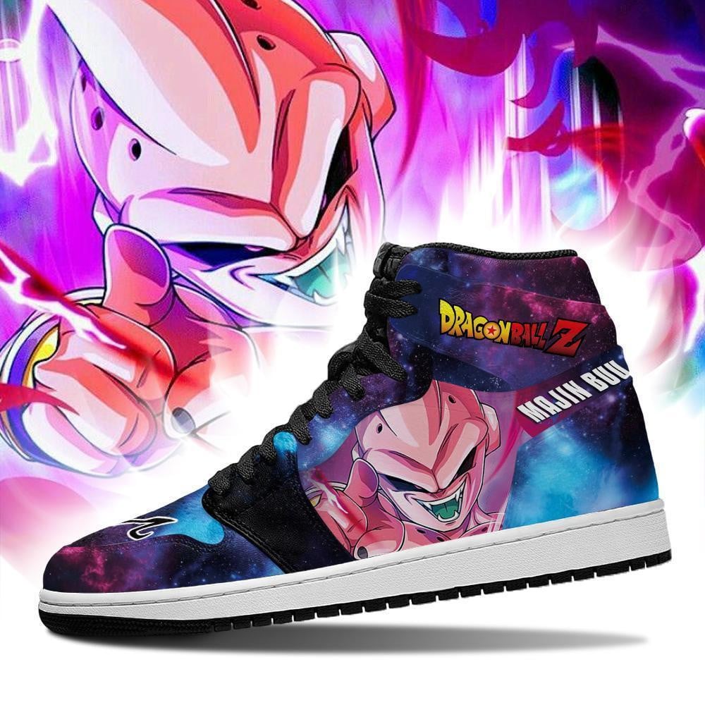 Majin Buu JD1s Sneakers Galaxy Dragon Ball Anime Shoes, Air Jordan Hightop