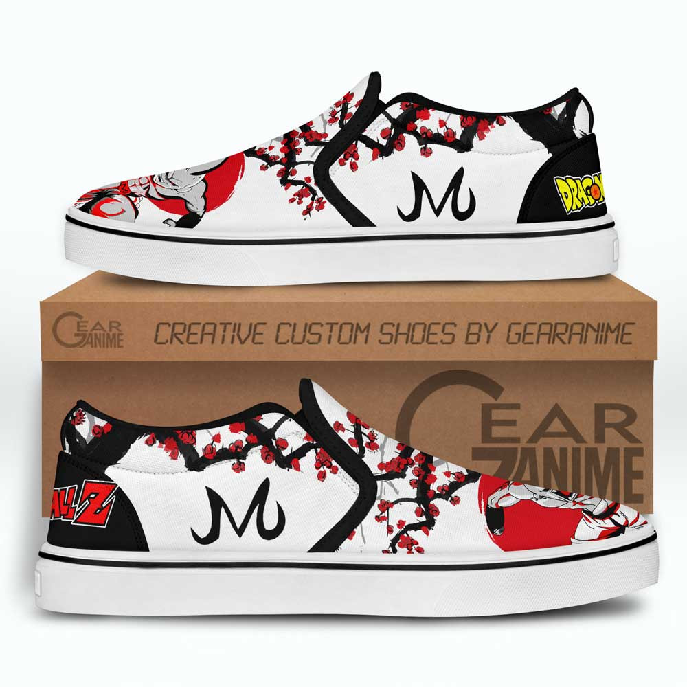Majin Buu Slip-On Shoes Canvas Custom Japan Style Anime Dragon Ball Shoes