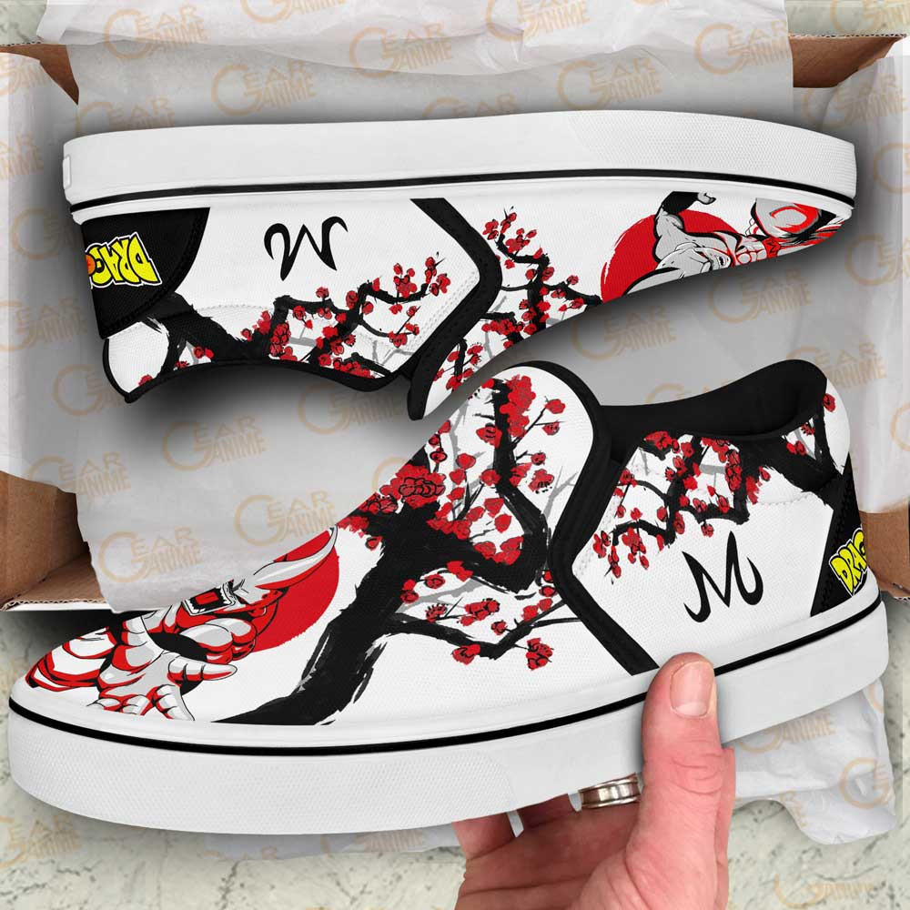 Majin Buu Slip-On Shoes Canvas Custom Japan Style Anime Dragon Ball Shoes