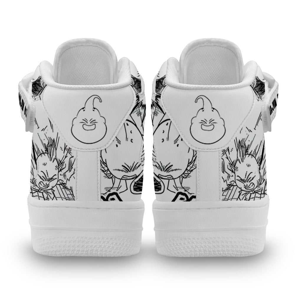 Majin Buu Sneakers Air Mid Custom Dragon Ball Anime Shoes Mix Manga