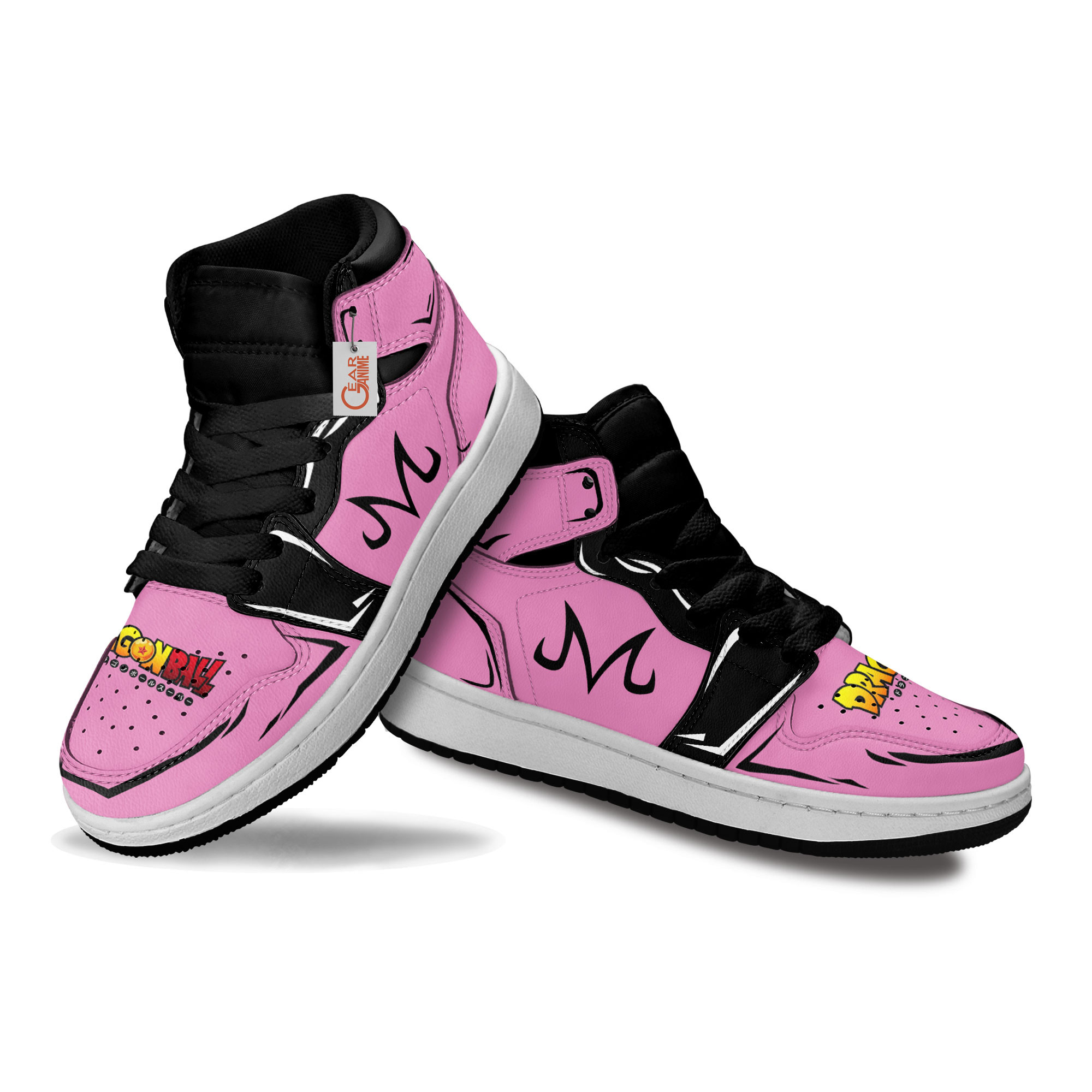 Majin Buu Symbol Kids Sneakers Custom Anime Kids Shoes