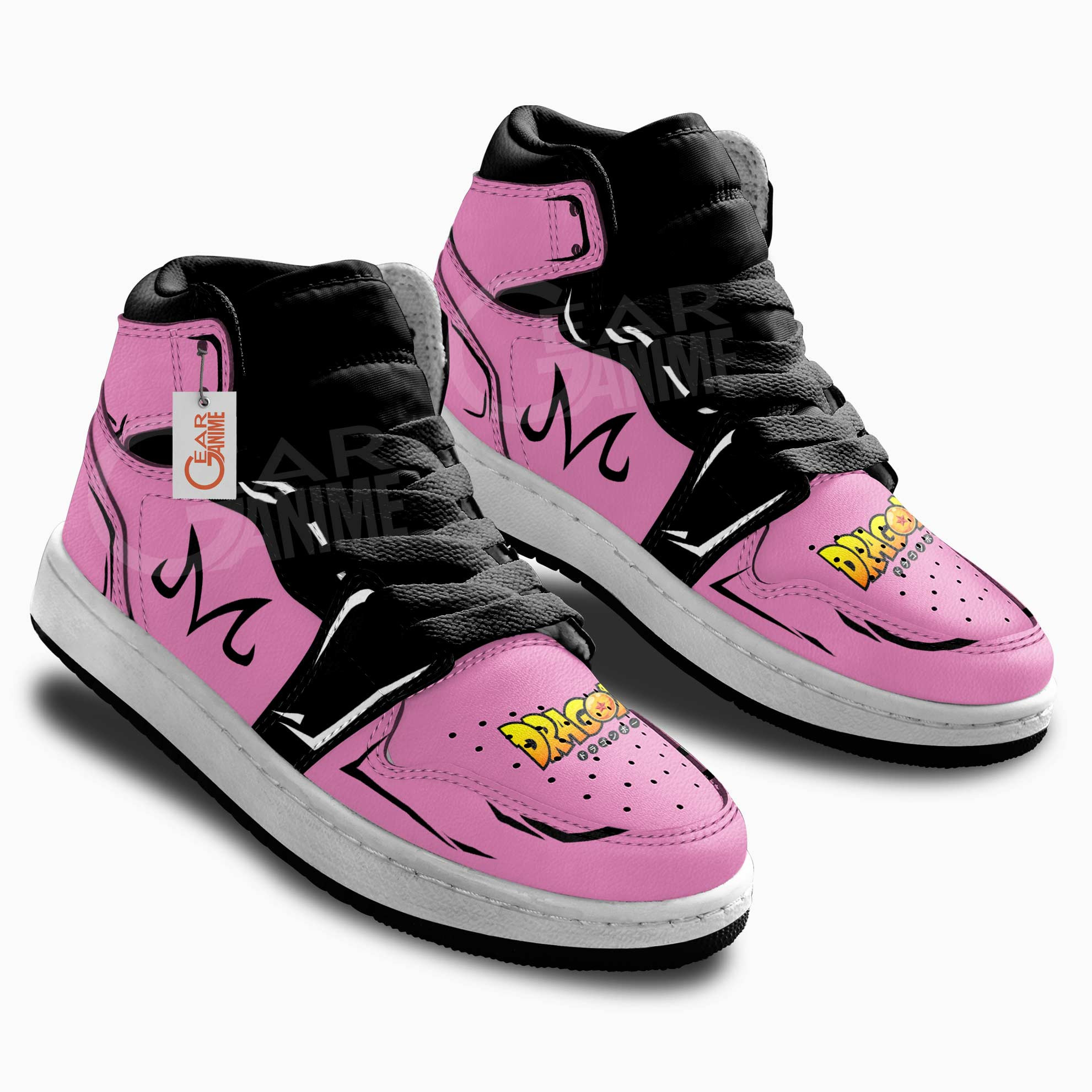Majin Buu Symbol Kids Sneakers Custom Anime Kids Shoes