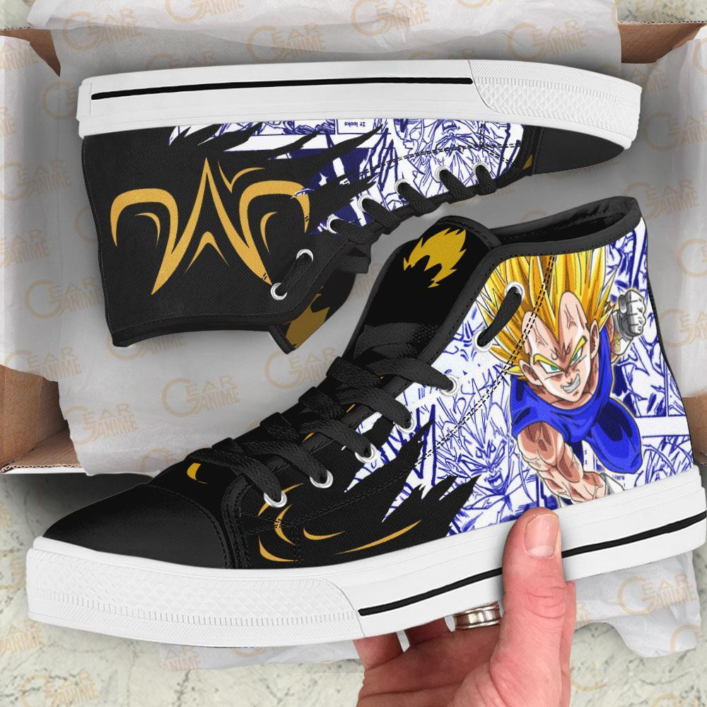 Majin Vegeta High Top Shoes Custom Manga Anime Dragon Ball Sneakers