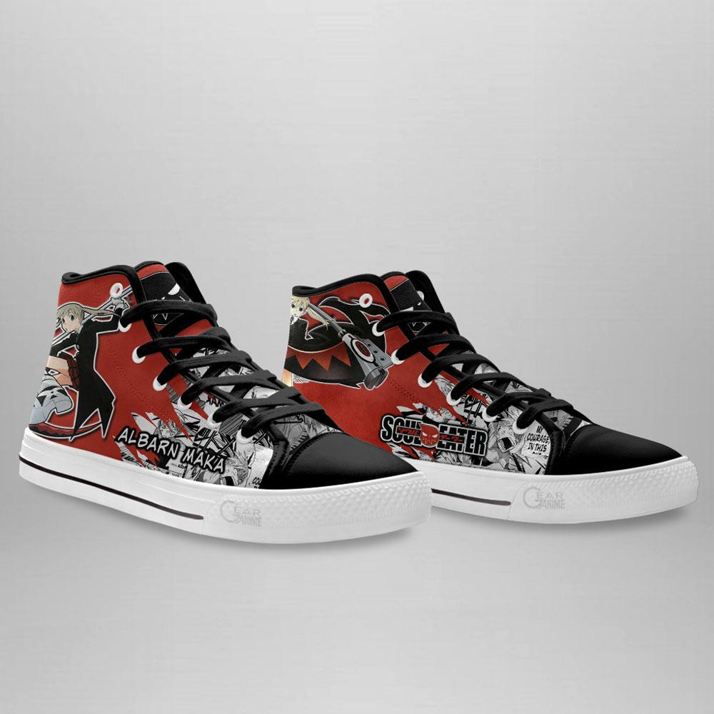 Maka Albarn High Top Shoes Custom Manga Anime Soul Eater Sneakers