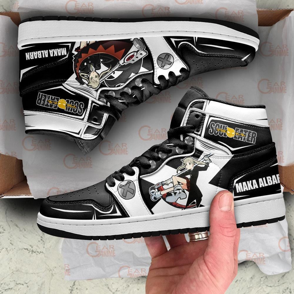 Maka Albarn JD1s Sneakers Soul Eater Anime Shoes, Air Jordan Hightop